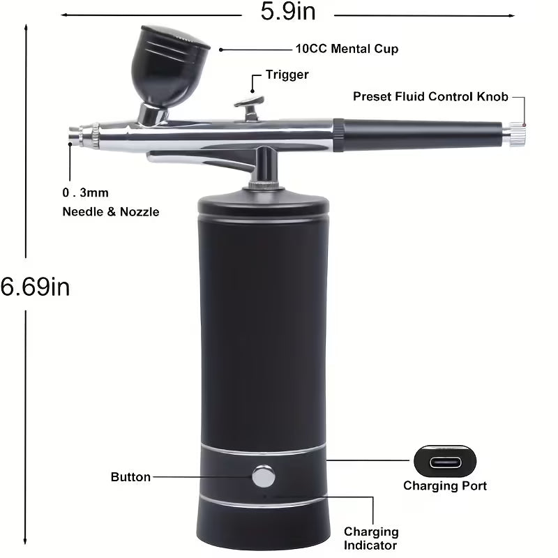 Professional Airbrush Kit - Oxygenized Skincare Application System
